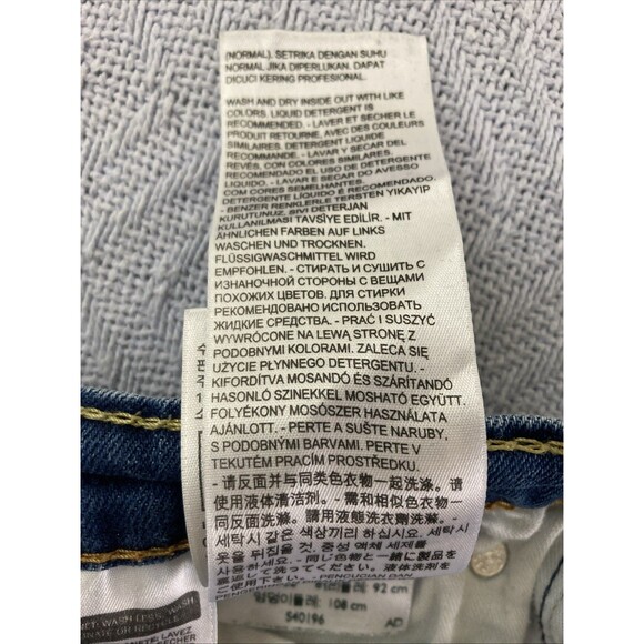 Levi’s 511 Straight Jeans Men’s 36x32 Blue Cotton Stretch Medium Wash - Picture 11 of 11